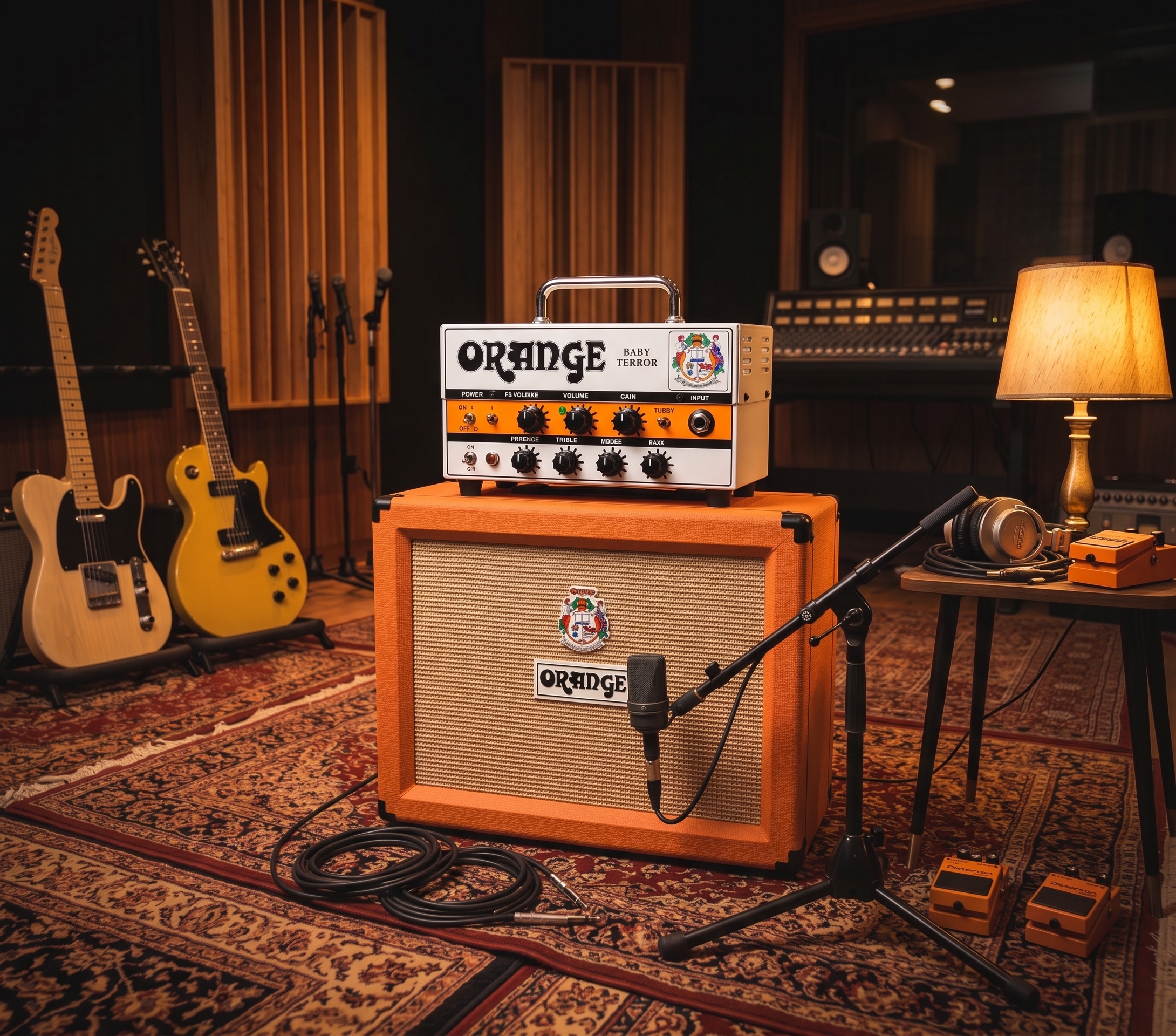 Orange Baby Terror : une tête d'ampli miniature de 20 watts avec commutateur Tubby